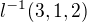 $l^{-1}(3,1,2)$