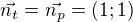 kopírovat do textarea $\vec {n_t}=\vec {n_p}=(1; 1)$
