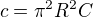 kopírovat do textarea $c={\pi^2}R^2C$