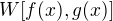 $W[f(x),g(x)]$