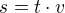 kopírovat do textarea $s = t \cdot v$