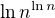 $\ln n^{\ln n}$