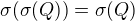 $\sigma(\sigma(Q))=\sigma(Q)$