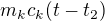 $m_{k}c_{k}(t-t_{2})$