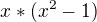 $x*(x^{2}-1)$