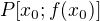 $P[x_0;f(x_0)]$