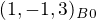 $(1,-1,3)_B_0$