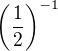 $\(\frac 12\)^{-1}$