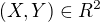 $(X,Y)\in R^2$
