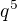 $q^{5}$