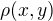 $\rho(x,y)$