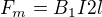 $F_m=B_1I2l$