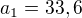 $a_{1}=33,6$