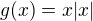 $g(x)=x|x|$