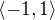 $\langle -1, 1\rangle$