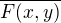 $\overline{F(x,y)}$