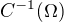 $C^{-1}(\Omega)$
