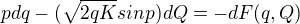 $pdq-(\sqrt{2qK}sinp)dQ=-dF(q,Q)$