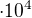 $\cdot 10^4$