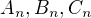 $A_n,B_n,C_n$