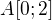 $A[0;2]$