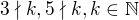 $3 \nmid k, 5 \nmid k, k \in \mathbb{N}$