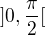 $ ]0, \frac {\pi } 2[$