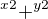 $^{x2}+^{y2}$