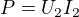 $P=U_{2}I_{2}$
