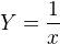 $Y=\frac{1}{x}$