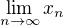 $\lim_{n\to\infty }x_n$