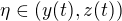 $\eta \in (y(t), z(t))$