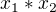 $x_{1}*x_{2}$