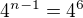 $4^{n-1}=4^{6}$