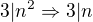 $3|n^2\Rightarrow 3|n$