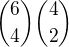 kopírovat do textarea ${6\choose4}{4\choose2}$