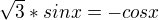 kopírovat do textarea $\sqrt{3}*sinx=-cosx$
