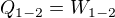 $Q_{1-2}=W_{1-2}$