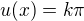$u(x) = k\pi$