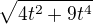 $\sqrt{4t^2 + 9t^4}$