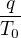 $\frac q{T_0}$