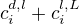 $c^{d,l}_i+c^{l,L}_i$