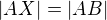 $|AX| = |AB|$