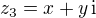 $z_3 = x + y\,\mathrm{i}$