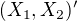 $(X_1,X_2)'$