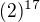 $(2)^{17}$
