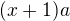 $(x+1)a$