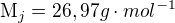kopírovat do textarea $\text{M}_{j}=26,97 g\cdot mol^{-1}$