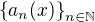 $\{a_n(x)\}_{n \in \mathbb{N}}$