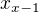 $x_{x-1}$